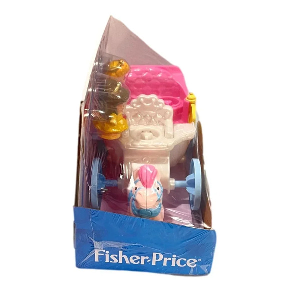 Fisher-Price Little People Disney Princess Belle & Aurora Coach  Sounds 2014 New - Picture 3 of 7